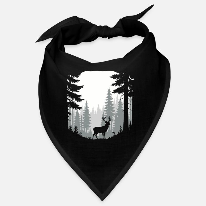 Cerf en forêt Scène de chasse Nature Vibes Bandana