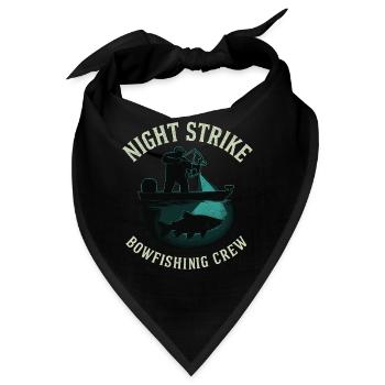 Night Strike Bowfishing Crew Abenteuer - Bandana - Schwarz - Vorne