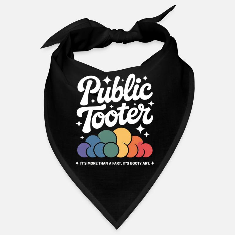 Public Tooter Rainbow Clouds Bandana