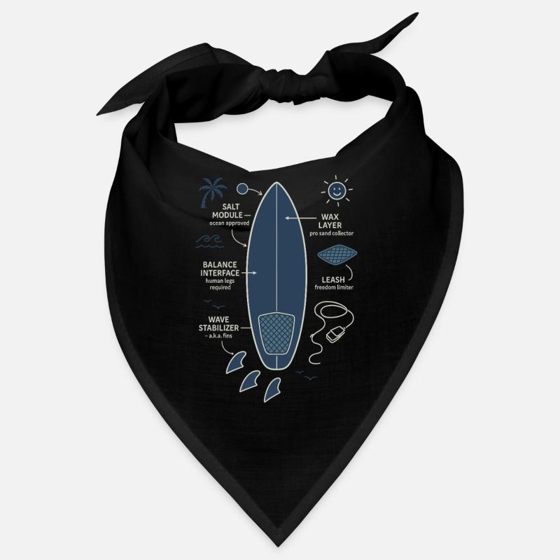 Surfboard Blueprint Bandana