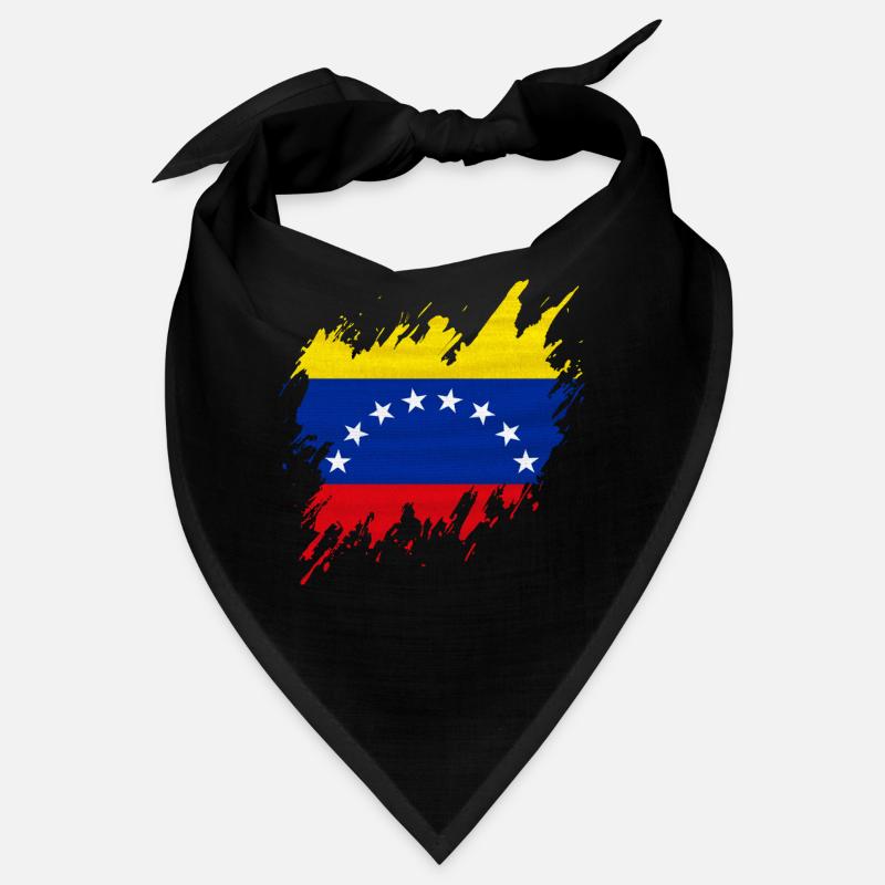 Drapeau du Venezuela, style déchiré Bandana
