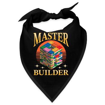Building Blocks Kids Brick Builder - Bandana - Schwarz - Vorne