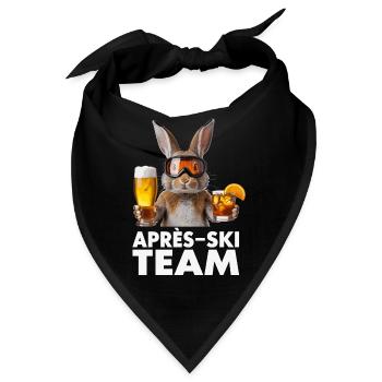 Après-Ski Häschen Team - Bandana - Schwarz - Vorne