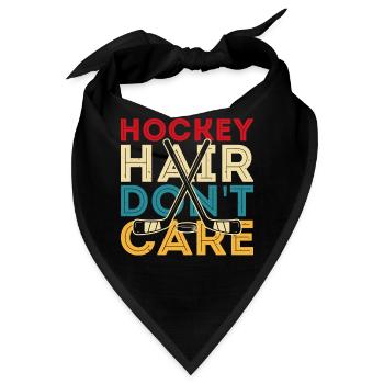 Hockey Eishockey Eishockeyspieler Geschenk - Bandana - Schwarz - Vorne