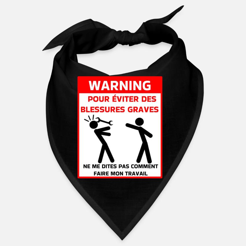 Safety warning t Bandana