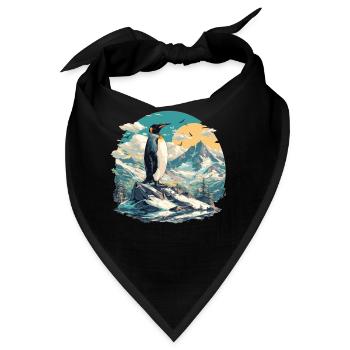 Pinguine Pinguin - Bandana - Schwarz - Vorne