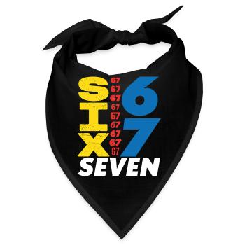 Sechs Sieben, 67 - Bandana - Schwarz - Vorne