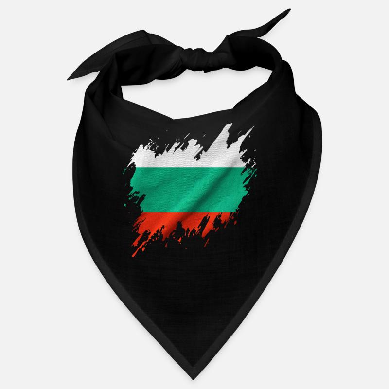 Drapeau bulgare, style déchiré Bandana