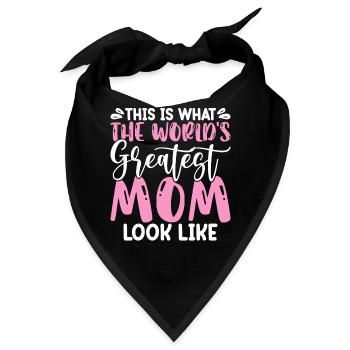 Mama Geschenk Weihnachtsgeschenke   - Bandana - Schwarz - Vorne