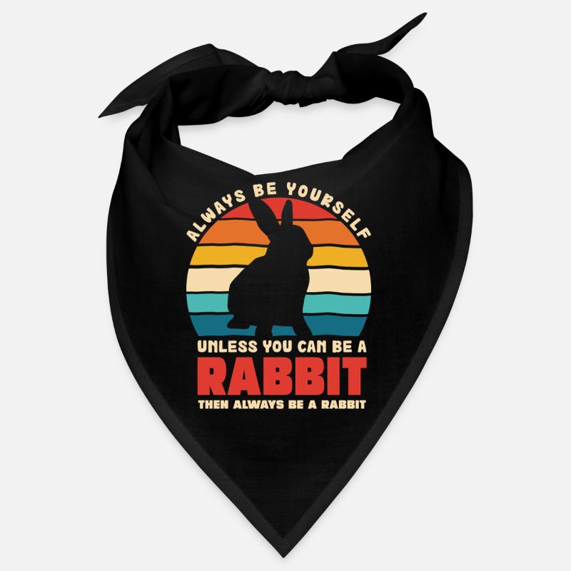 Retro Hasen Spruch Sei Du Selbst Bandana
