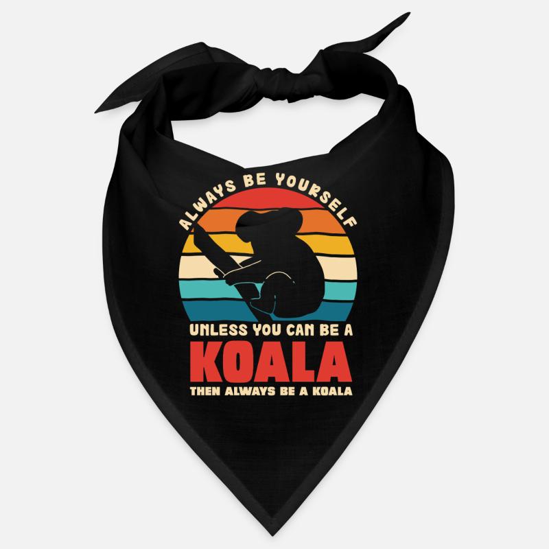 Koala Motto Retro Sunset Bandana