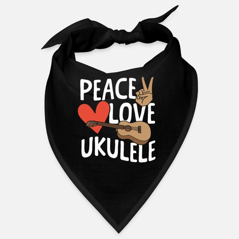 Peace Ukulele Instrument Uke Bandana