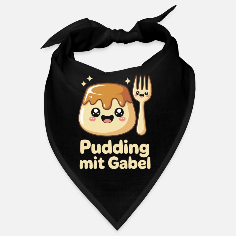 Pudding with fork Bandana