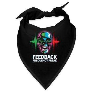 Feedback Frequency Freak Punk Rock Music - Bandana - Schwarz - Vorne