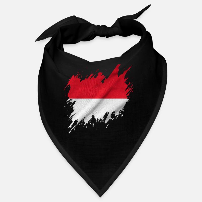 Indonesian flag, torn style Bandana
