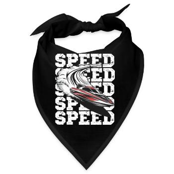  Geschwindigkeit Motorboot Abenteuer - Bandana - Schwarz - Vorne