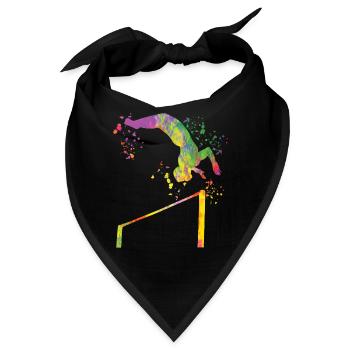 Turnerin Reck Kunstturnen - Bandana - Schwarz - Vorne
