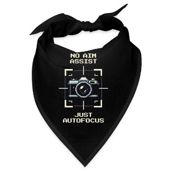 Kein Aim-Assist | Nur Autofokus, Fotografie - Bandana - Schwarz - Vorne