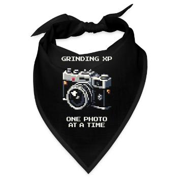 XP grinden | Foto für Foto besser, Fotografie - Bandana - Schwarz - Vorne
