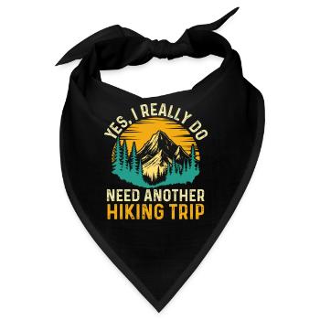 Ja, ich brauche wirklich noch ein Wanderausflugsangebot - Bandana - Schwarz - Vorne