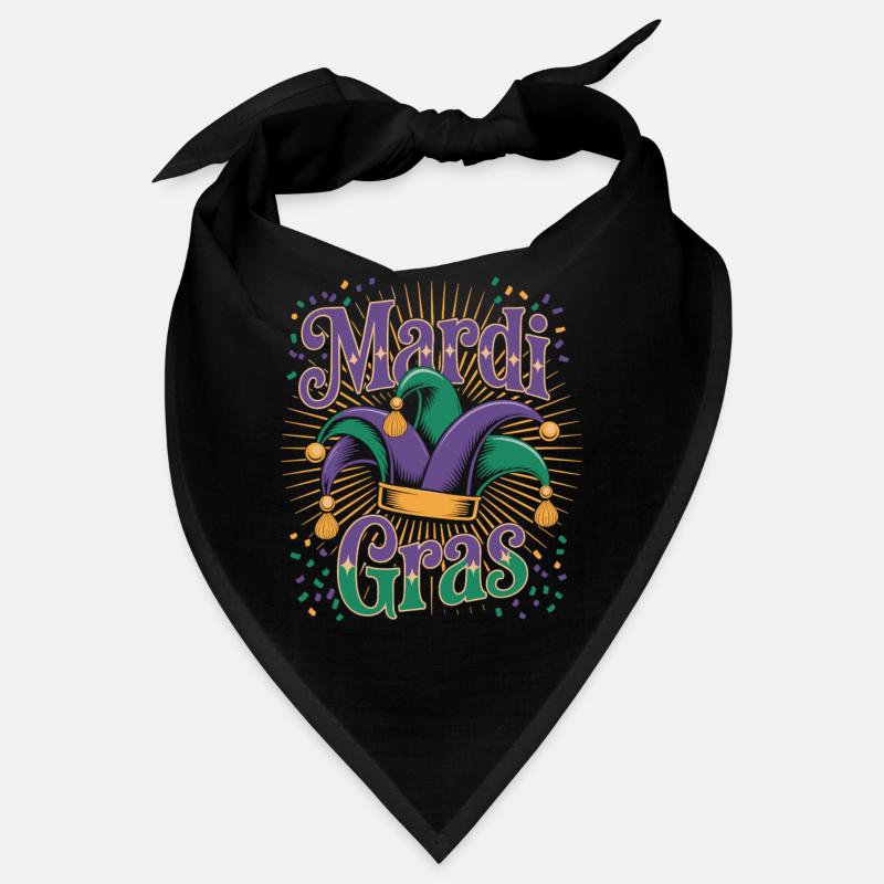 Fasching Mardi Gras Konfetti Bandana