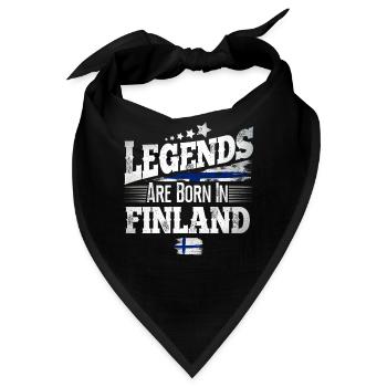 Finnland - Bandana - Schwarz - Vorne