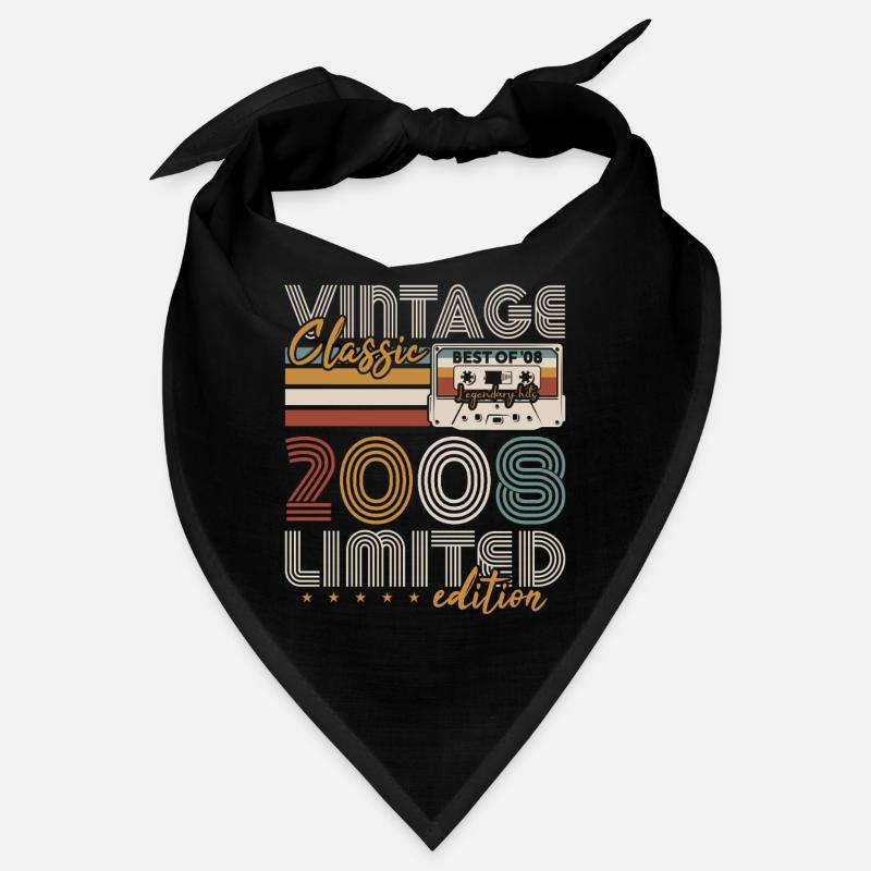 Vintage 2008 Born Birthday Gift Bandana