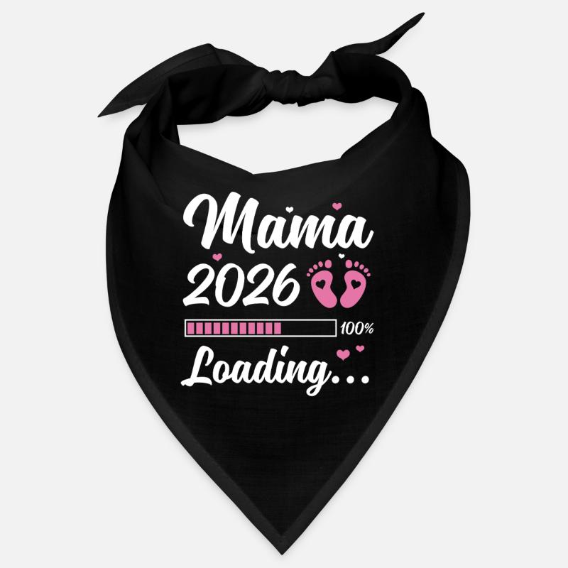 Mama 2026 Loading Schwangerschaft Geschenkidee Bandana