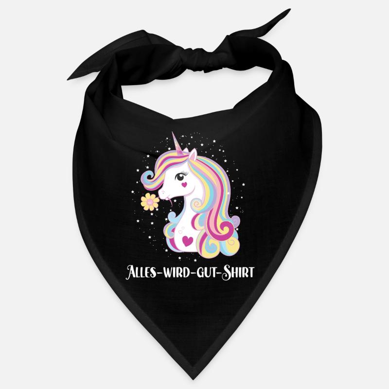 Alles Wird Gut Wunsch Einhorn Genesung Motivation Bandana