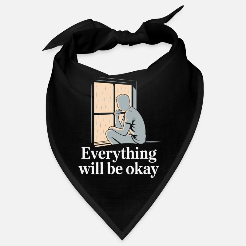 Rainy Window Hope Silhouette Bandana