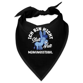 Nicht stur nur Meinungsstabil - Bandana - Schwarz - Vorne