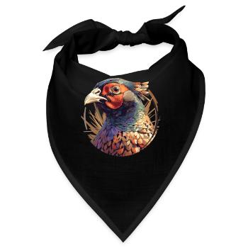 Fasane Fasan - Bandana - Schwarz - Vorne