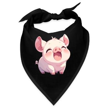 Schweine Schwein - Bandana - Schwarz - Vorne