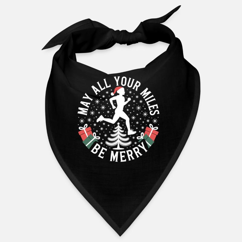 Maillot de Noël de course Que tous vos kilomètres soient joyeux Bandana
