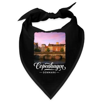Kopenhagen Dänemark - Bandana - Schwarz - Vorne