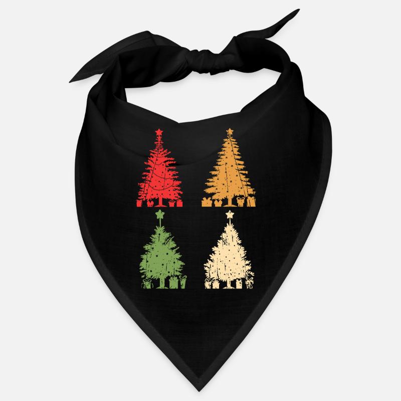 Weihnachtsmann Weihnachtsbaum Weihnachten - Bandana - Schwarz