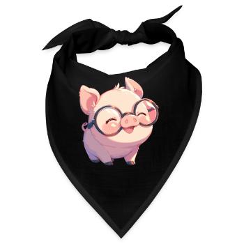 Schweine Schwein - Bandana - Schwarz - Vorne