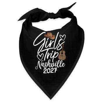 Girls Trip Nashville 2027 - Bandana - Schwarz - Vorne