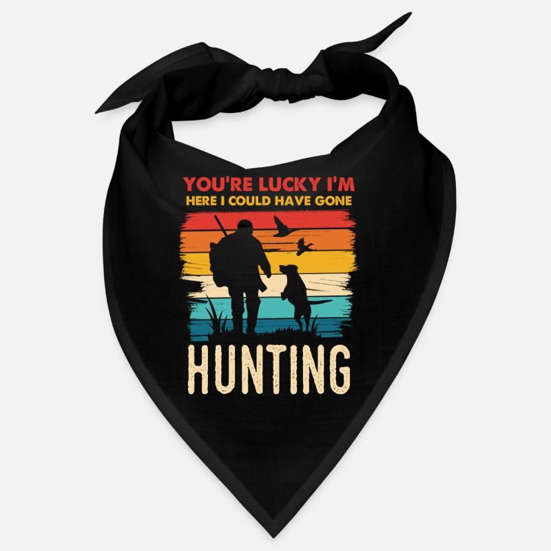Chasse Humour Silhouette Au Coucher Du Soleil Bandana