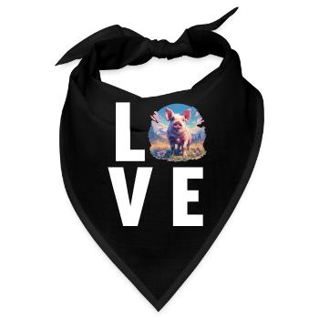 Schweine Schwein - Bandana - Schwarz - Vorne