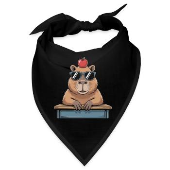Süßes Capybara - Bandana - Schwarz - Vorne