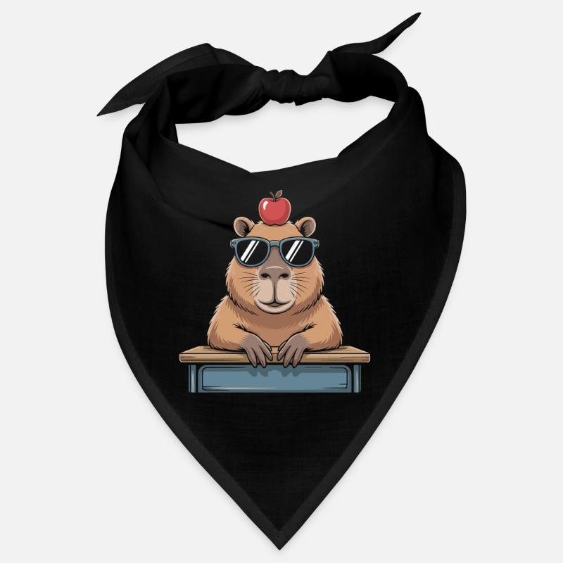 Süßes Capybara - Bandana - Schwarz