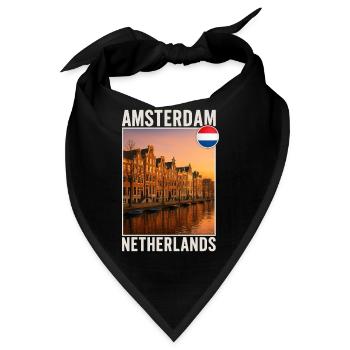 Amsterdam - Bandana - Schwarz - Vorne