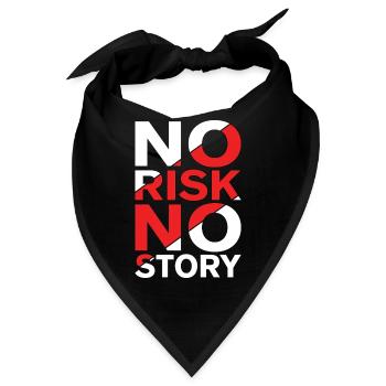 No Risk No Story - Bandana - Schwarz - Vorne