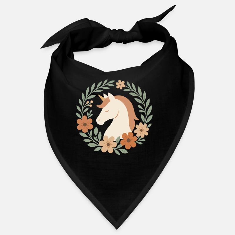 Boho Einhorn Blütenkranz, Sanfte Träume Bandana