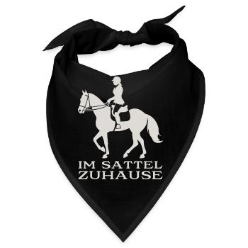 Im Sattel Zuhause - Bandana - Schwarz - Vorne