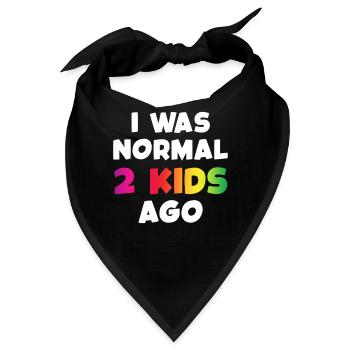 I Was Normal 2 Kids Ago - Bandana - Schwarz - Vorne