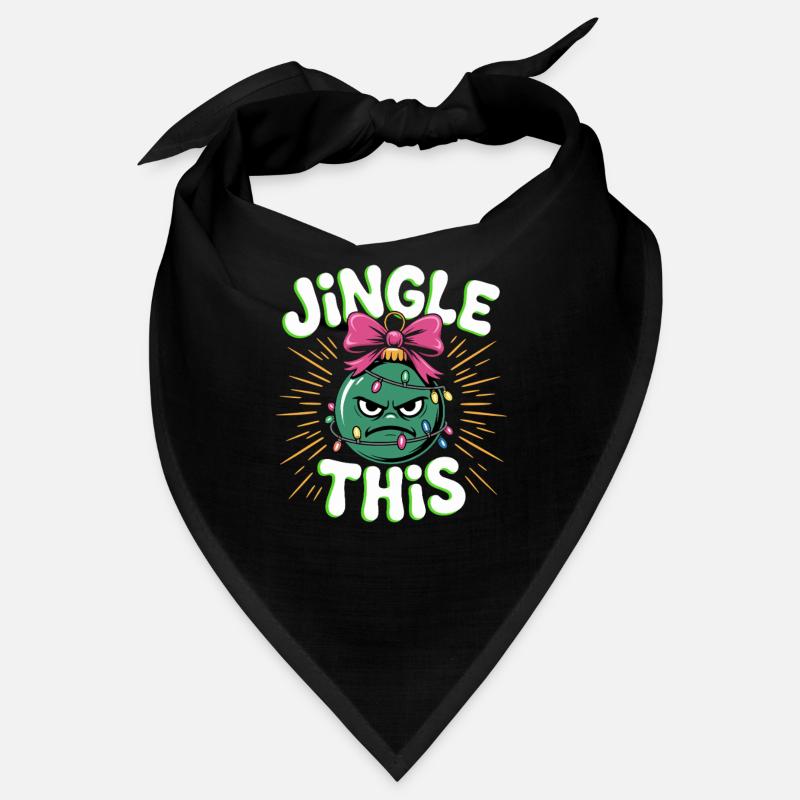 Tinte ce bal de Noël drôle - Bandana - noir