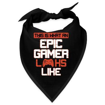 This Is What An Epic Gamer Looks Like Console  - Bandana - Schwarz - Vorne