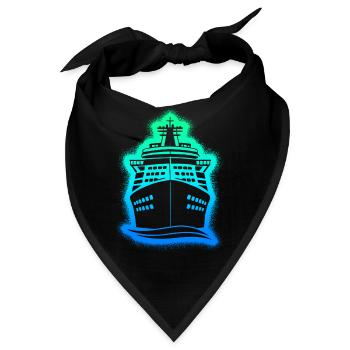 Kreuzfahrt Kreuzfahrtschiff Jungen Kreuzfahrer - Bandana - Schwarz - Vorne